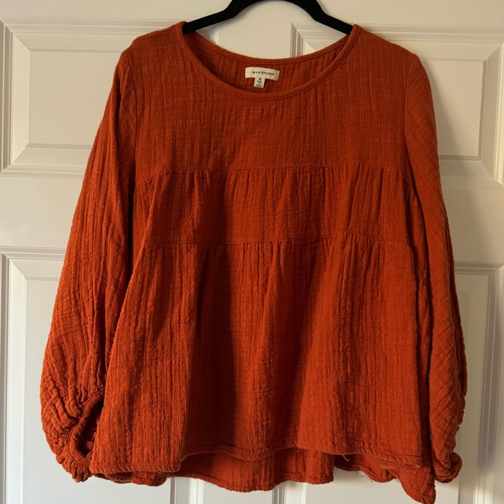 Max Studio Terracotta Blouse